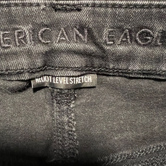 American Eagle Next Level Stretch Skinny Jeans - Size 10 Long (Black) - Picture 2 of 3
